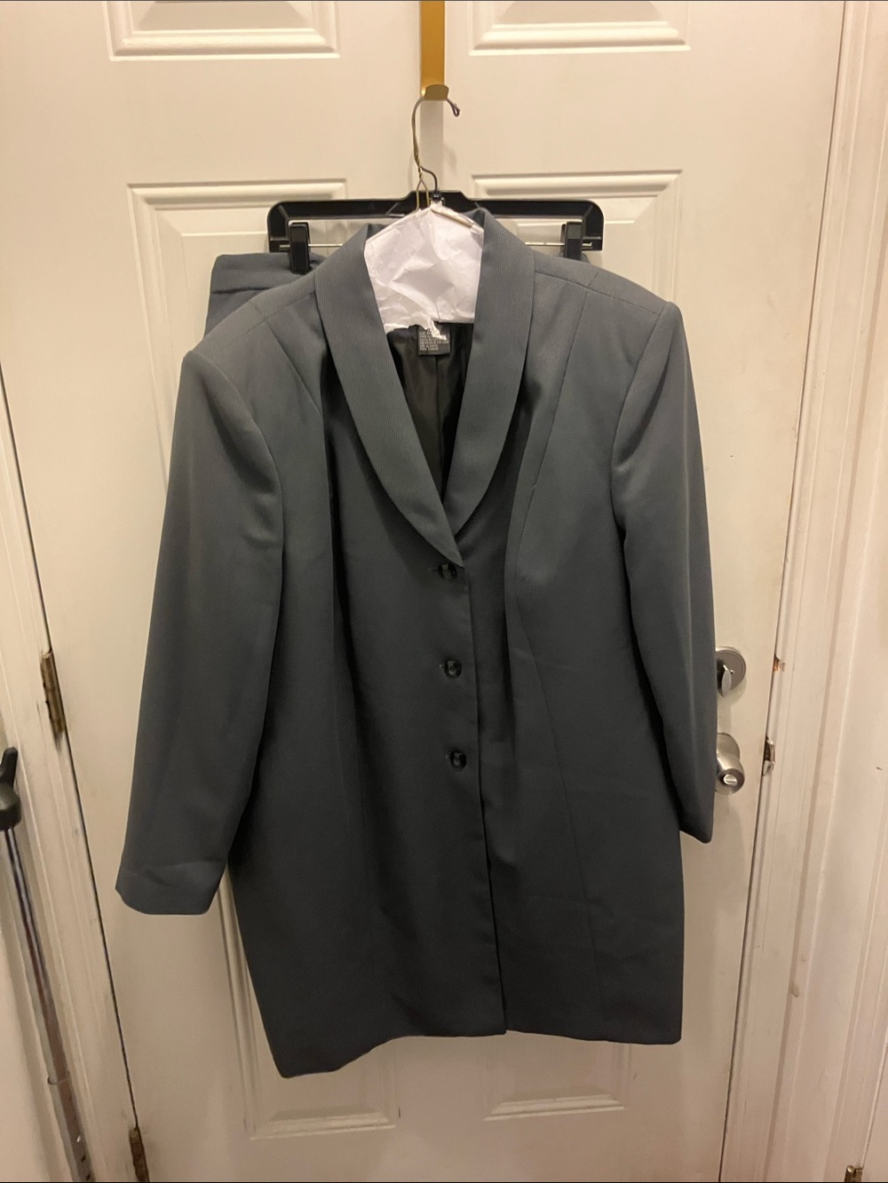 Clio Women's Gray Blazer Jacket and skirt